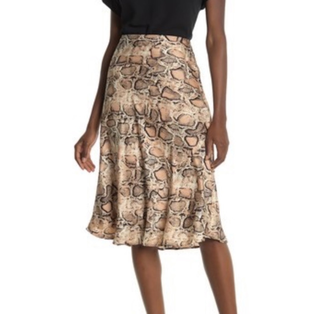 Catherine Malandrino Snake Print Skirt- size 10